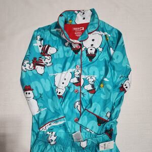 snoopy Christmas Pajamas set size Small kids